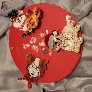 Doggie holiday hairclips brand new